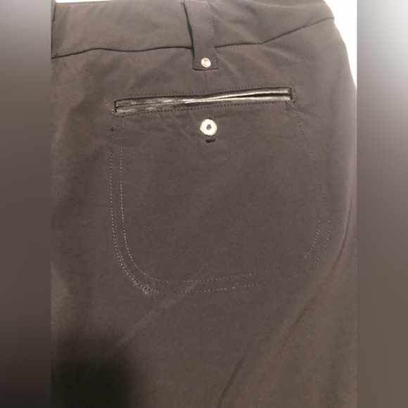 Jamie Sadock, black golf skirt with built-in shorts,front pockets,side zipper,12 - Picture 10 of 12